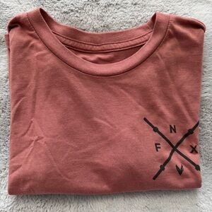 FNX cropped Pink Graphic Tee